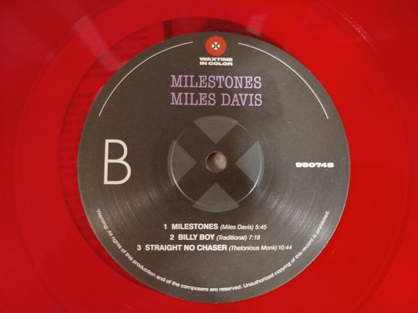 Miles Davis - Milestones | WaxTime In Color (950748) - 4