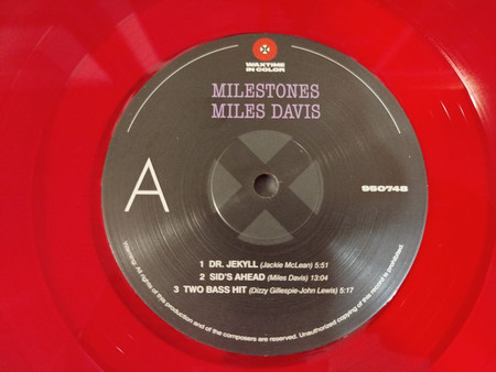 Miles Davis - Milestones | WaxTime In Color (950748) - 3