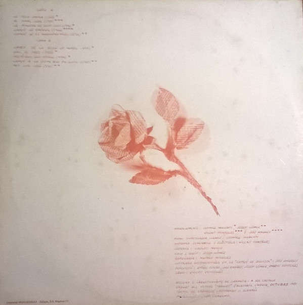 Carme Torrelles - La Rosa de Paper | Valdisc (VD-02) - main