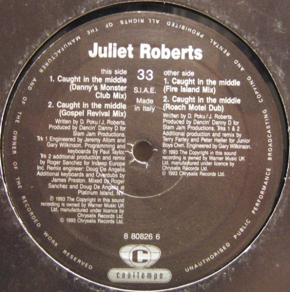 Juliet Roberts - Caught In The Middle | Cooltempo (8 80826 6)