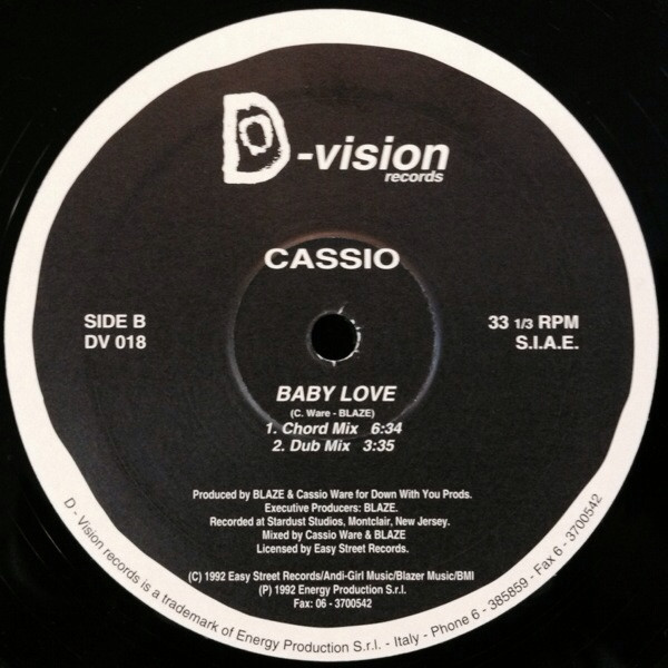 Cassio Ware - Baby Love | D:vision Records (DV 018) - 3 Cassio Ware - Baby Love | D:vision Records (DV 018) - 3