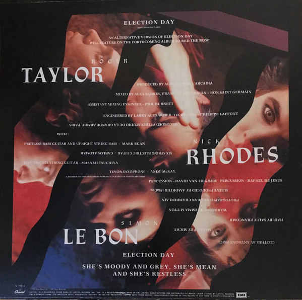 Arcadia - Election Day (The Consensus Mix) | Capitol Records (V-75123) - 2