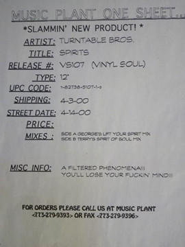 Turntable Bros. - Spirits | Vinyl Soul (VS-106)