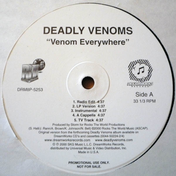 Deadly Venoms - Venom Everywhere / Party Chedda | Rocks The World (DRM8P-5253) - 2