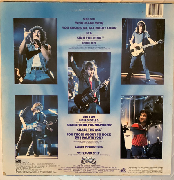 AC/DC - Who Made Who [Vinyl] | Atlantic (78 16501) - 2