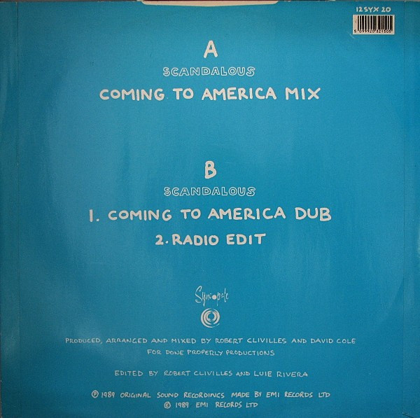 2 Puerto Ricans, A Blackman And A Dominican - Scandalous (Remix) | Syncopate (12SYX 20) - 2