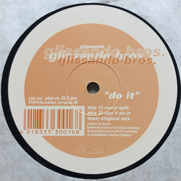 Glissando Bros. - Do It, Don't Do It | STIR15 Recordings (STiR-1511)