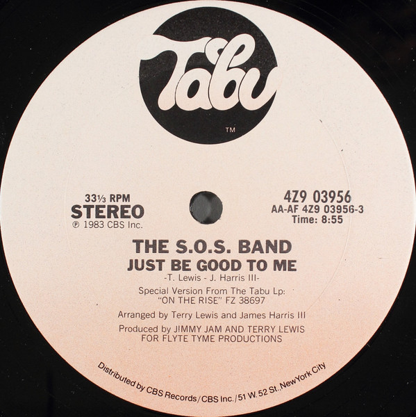 The S.O.S. Band - Just Be Good To Me | Tabu Records (4Z9 03956)