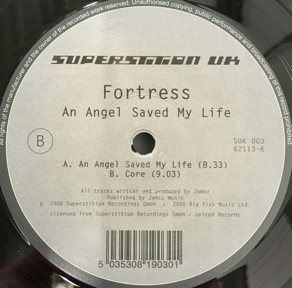 Fortress - An Angel Saved My Life | Superstition UK (SUK 003) - main