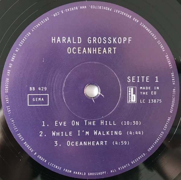 Harald Grosskopf - Oceanheart + Ocean Revisited | Bureau B (BB429) - 3