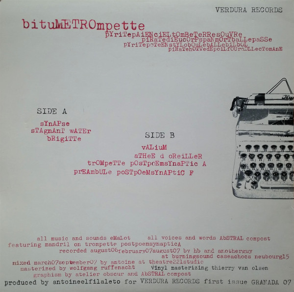 Emalot & Abstral Compost - bituMETROmpette | Verdura (6u7z2r3hbn71854z2¾435) - 2 Emalot & Abstral Compost - bituMETROmpette | Verdura (6u7z2r3hbn71854z2¾435) - 2