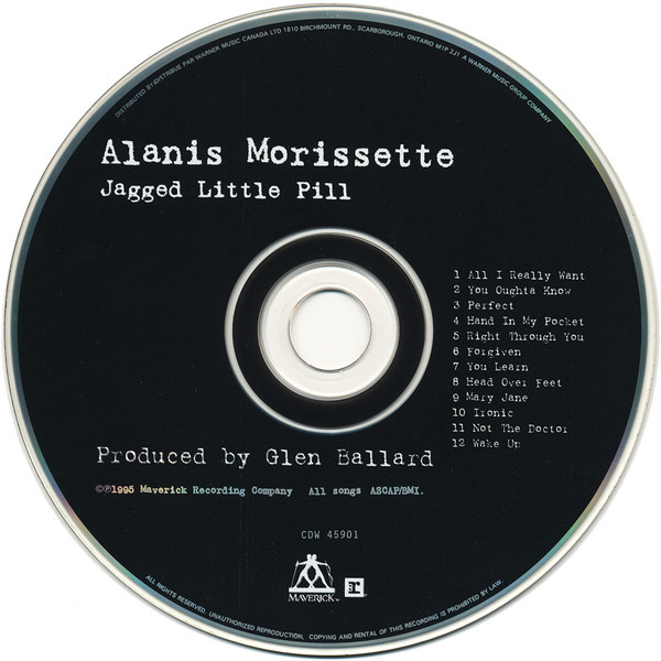 Alanis Morissette - Jagged Little Pill [CD] | Maverick (CDW 45901) - 3