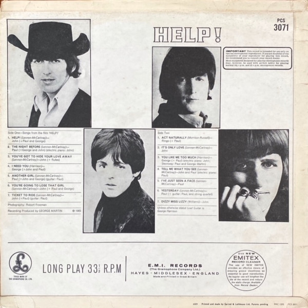 The Beatles - Help! | Parlophone (PCS 3071) - 2