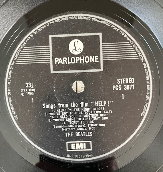 The Beatles - Help! | Parlophone (PCS 3071) - 3