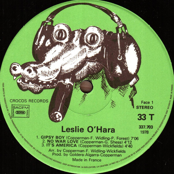 Leslie O'Hara - Gipsy Boy | Crocos Records (337 703)
