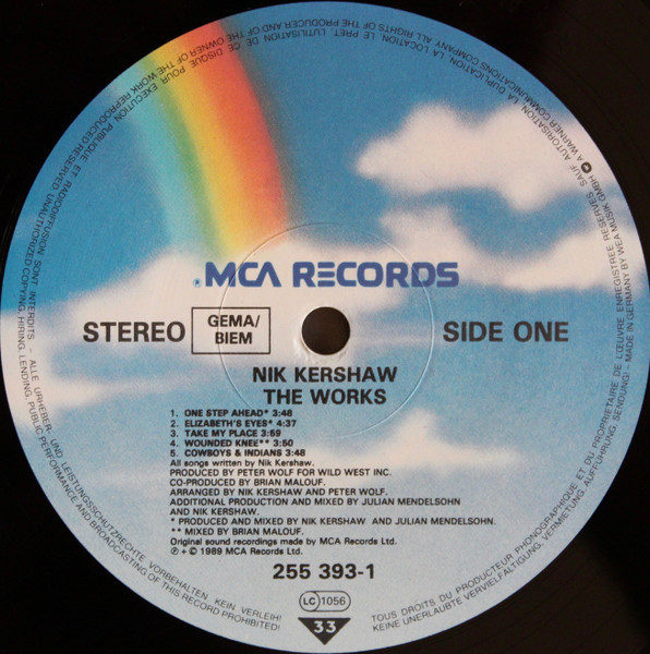 Nik Kershaw - The Works | MCA Records (255 393-1) - 3 Nik Kershaw - The Works | MCA Records (255 393-1) - 3