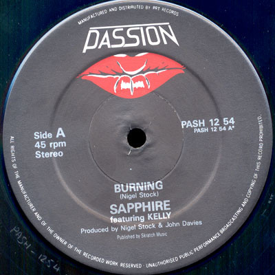 Sapphire Featuring Kelly - Burning | Passion (PASH 12 54)