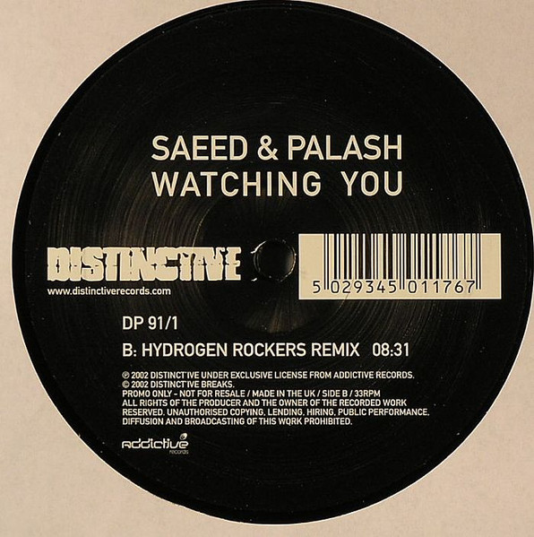 Saeed & Palash - Watching You | Distinct'ive Records (DP 91/1) - 3 Saeed & Palash - Watching You | Distinct'ive Records (DP 91/1) - 3