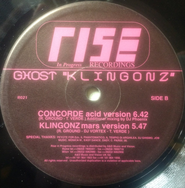 Ghost - Klingonz | Rise Records (R 021) - 2