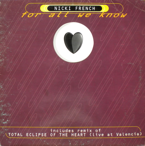 Nicki French - For All We Know | Max Music (NM1124MX) - main