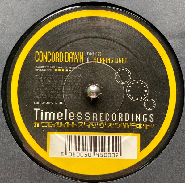 Concord Dawn - Morning Light / Check This Sound | Timeless Recordings (TYME 022)