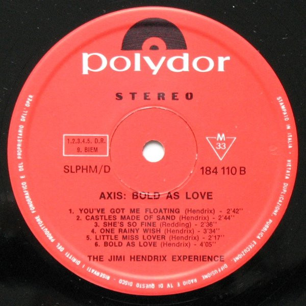 The Jimi Hendrix Experience - Axis: Bold As Love | Polydor (184110) - 4 The Jimi Hendrix Experience - Axis: Bold As Love | Polydor (184110) - 4