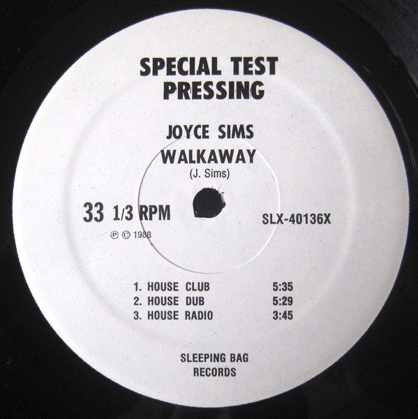 Joyce Sims - Walkaway | Sleeping Bag Records (SLX-40136) Joyce Sims - Walkaway | Sleeping Bag Records (SLX-40136)