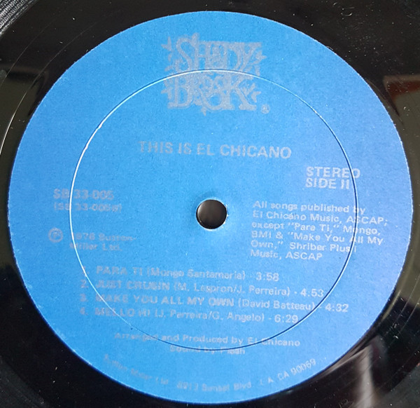 El Chicano - This Is El Chicano | Shadybrook Records (SB 33-005) - 4 El Chicano - This Is El Chicano | Shadybrook Records (SB 33-005) - 4