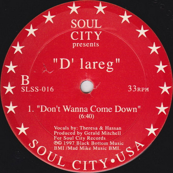 D'Lareg - Better Way / Don't Wanna Come Down | Soul City (SLSS-016) - 2