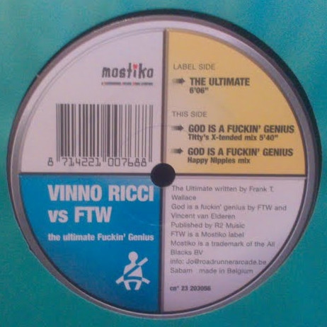 Vinno Ricci vs. FTW - The Ultimate / Fuckin' Genius | FTW Records (23 203056) Vinno Ricci vs. FTW - The Ultimate / Fuckin' Genius | FTW Records (23 203056)