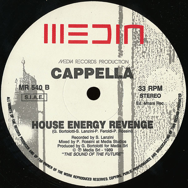 Cappella - House Energy Revenge | Media Records (MR 540) - 3 Cappella - House Energy Revenge | Media Records (MR 540) - 3