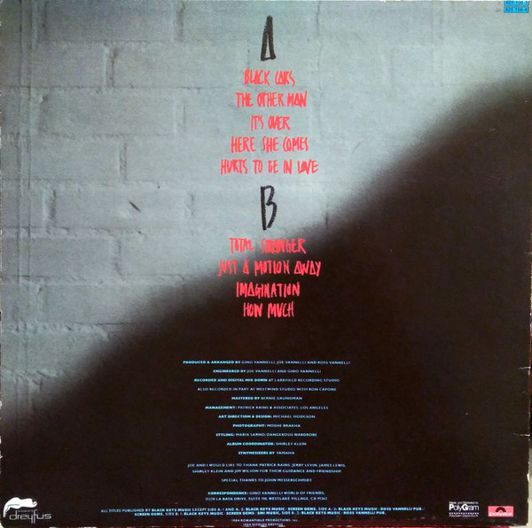 Gino Vannelli - Black Cars | Polydor (825 108-1)