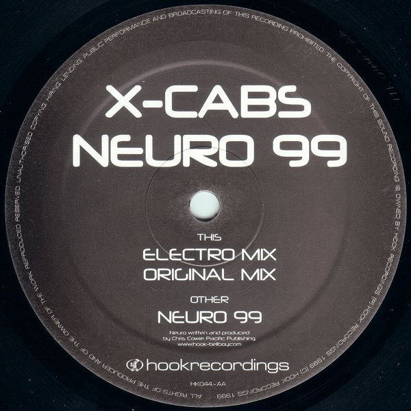 X-Cabs - Neuro 99 | Hook Recordings (HK044) - 3