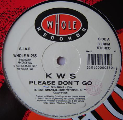 K W S - Please Don't Go | Whole Records (WHOLE 91265)