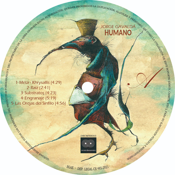 Jorge Gavaldá - Humano | Discómanos Records (DSCMNS003) - 3