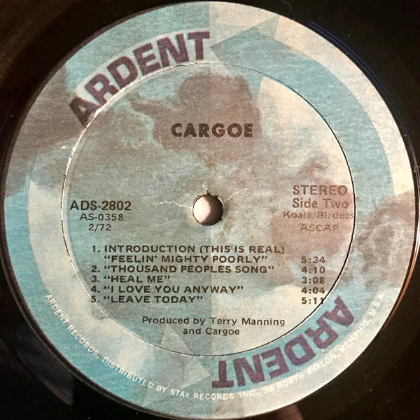Cargoe - Cargoe | Ardent Records (ADS-2802) - 4