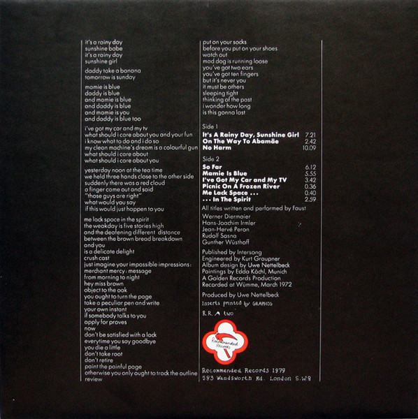 Faust - So Far | Recommended Records (R.R. ^ two) - 2