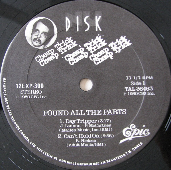 Cheap Trick - Found All The Parts | Nu Disk (12EXP-300) - 3