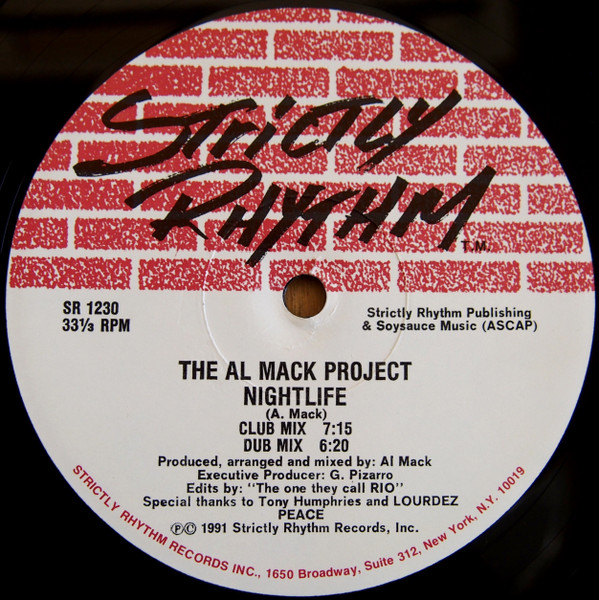 The Al Mack Project - Nightlife / Desire | Strictly Rhythm (SR 1230)