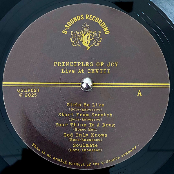 Principles Of Joy - Live At CXVIII | Q-Sounds Recording (QSLP023) - 3
