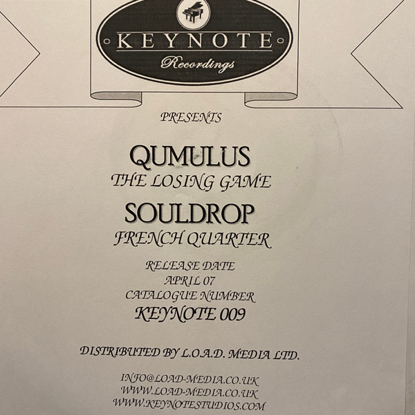 Qumulus / Souldrop - The Losing Game / French Quarter | Keynote Studios (KEYNOTE 009)