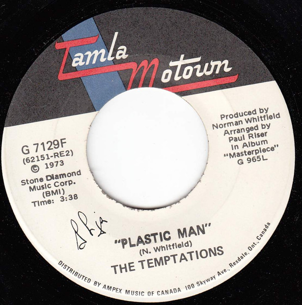 The Temptations - Plastic Man / Hurry Tomorrow | Tamla Motown (G 7129F) - main