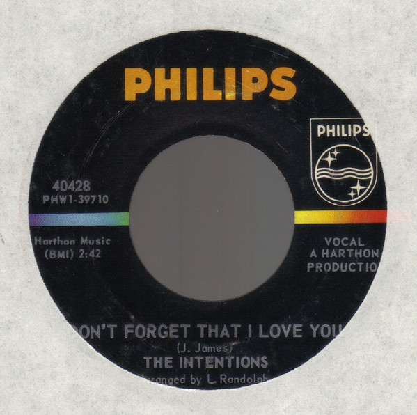 The Intentions - Don't Forget That I Love You | Philips (40428) - main