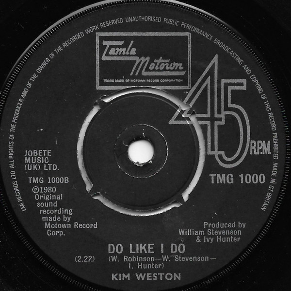 The Marvelettes / Kim Weston - Finders Keepers Losers Weepers / Do Like I Do | Tamla Motown (TMG 1000) - 2