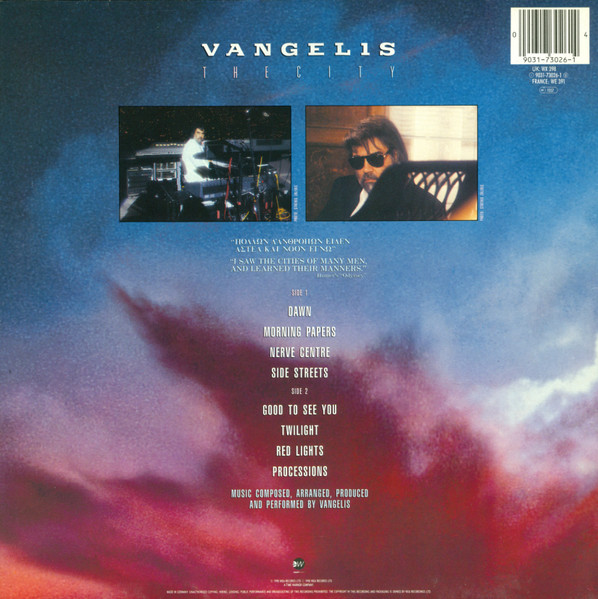 Vangelis - The City | EastWest (9031-73026-1) - 2