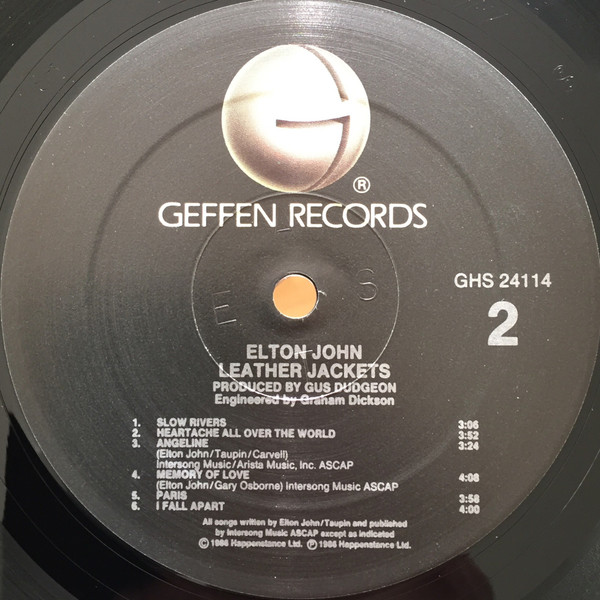 Elton John - Leather Jackets | Geffen Records (GHS 24114) - 4 Elton John - Leather Jackets | Geffen Records (GHS 24114) - 4