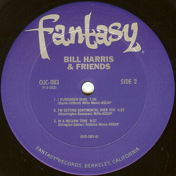 Bill Harris - Bill Harris And Friends | Original Jazz Classics (OJC-083) - main