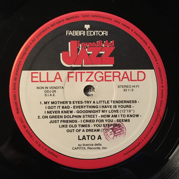 Ella Fitzgerald - Ella Fitzgerald | Fabbri Editori (GdJ 26) - 3