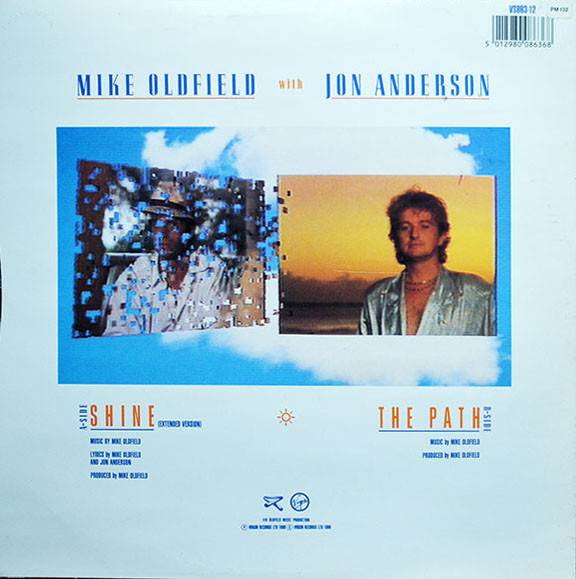 Mike Oldfield With Jon Anderson - Shine | Virgin (VS 863-12)