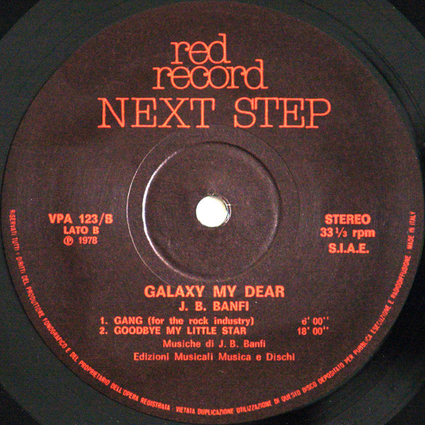 Baffo Banfi - Galaxy My Dear | Red Record (VPA 123) - 4 Baffo Banfi - Galaxy My Dear | Red Record (VPA 123) - 4